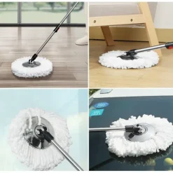 Discount Bra Gud roterande mopptillbehör i rostfritt stål skivmopp trasa han