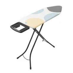 Best BRABANTIA Strykbräda C, 124x45 cm, robust ångjärn - Spring Bubbles Vårens bubblor Svart, Blå, Vit, Gul