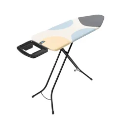Best BRABANTIA Strykbräda C, 124x45 cm, robust ångjärn - Spring Bubbles Vårens bubblor Svart, Blå, Vit, Gul