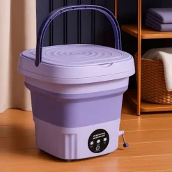 Sale Satana.se Bärbar & Hopfällbar Tvättmaskin med Torkfunktion Lila