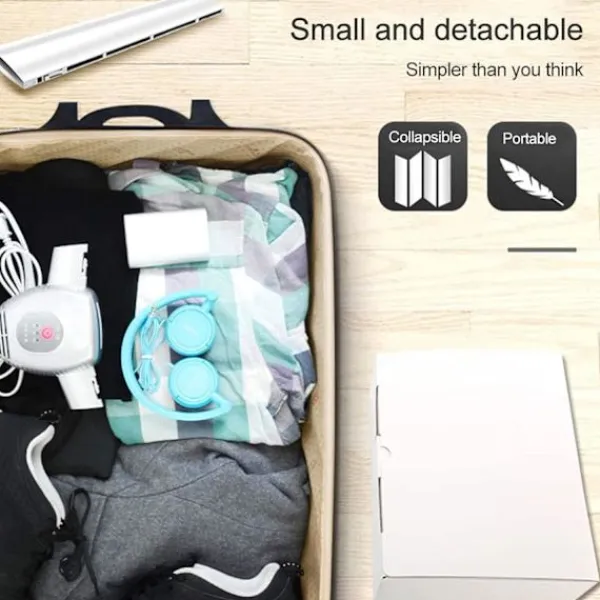 Online Bärbar elektrisk klädtork, snabb skotork, 2 i 1 smart hopfällbar stöveltork