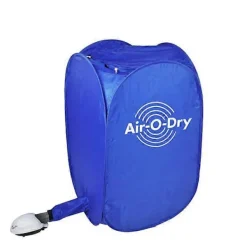 Discount Bärbar Elektrisk Klädtork Vikbar Rese Air-O-Dry Kläder Varm Klädtork Garderob med Tillbehör - EU-kontakt blå blue