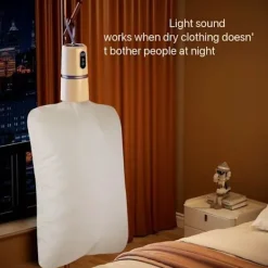 Clearance Bärbar Elektrisk Torktumlare 200W med Torkpåse & Krok, Perfekt för Resenärer