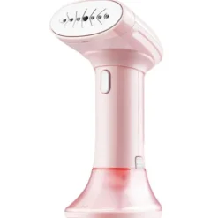 Best Bärbar Handhållen Kläd- och Tygångare, Ångmunstycke, rosa EU-kontakt