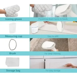 Best Bärbar Handhållen Klädångare 1500W, 350ML Snabb Uppvärmning, Reseångare för Tyg u0026 Textil, Vit