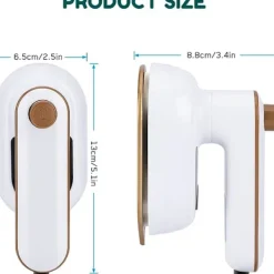 Sale Bärbar handhållen strykjärn, Mini handhållen ångstrykjärn för kläder, 180° roterbar reseångstrykjärn, Mini strykmaskin stödjer torr och våt strykning (vit) | Fyndiq