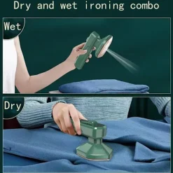 Sale Bärbar hem liten mini ångstrykjärn grön 8*10*17cm