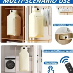 Sale Bärbar Hopfällbar Tork med UV-sterilisering - Automatisk torksystem med timer och fjärrkontroll