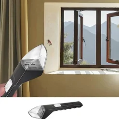 Clearance Bärbar Insektsfångare med Visare Transparent Kontaktlös Flugfångare Skopa Klämma Barn Naturleksaker Bi Black