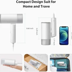 Sale Bärbar klädångare, 1200w 200ml Resjärn, Fällbar Ånga