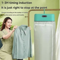 Online Bärbar Klädtork för Lägenhet Husbil Resa Hopfällbar Mini Torkmaskin för Lätta Kläder Babykläder EU-kontakt A