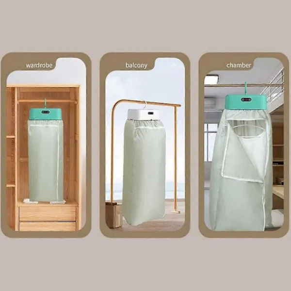 Online Bärbar Klädtork för Lägenhet Husbil Resa Hopfällbar Mini Torkmaskin för Lätta Kläder Babykläder EU-kontakt A