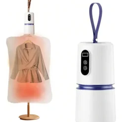 Best Bärbar klädtork, kompakt elektrisk klädtork, multifunktionell mini-klädtork, lämplig för resor, husbilar och lägenheter.