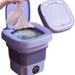 Best Bärbar 8L Hopfällbar Mini Tvättmaskin, Mini Tvättmaskin och Torktumlare ‘-M