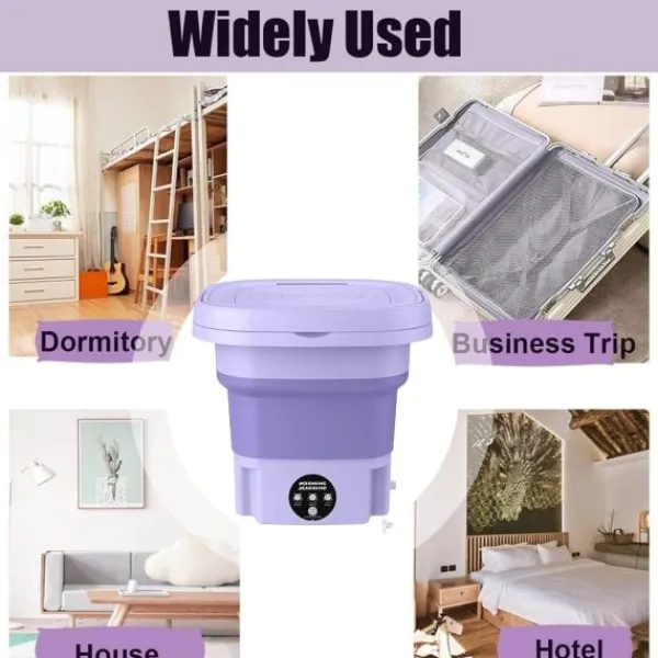 Clearance Bärbar 8L Hopfällbar Mini Tvättmaskin, Mini Tvättmaskin och Centrifugering