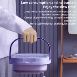 Clearance Bärbar 8L Hopfällbar Mini Tvättmaskin, Mini Tvättmaskin och Centrifugering