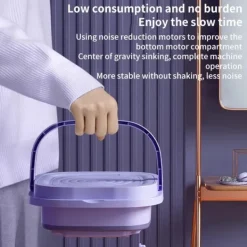 Online Bärbar 8L Hopfällbar Mini Tvättmaskin, Mini Tvättmaskin och Tork