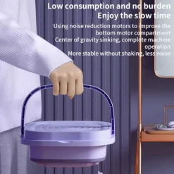 Online Bärbar 8L Vikbar Mini Tvättmaskin, Mini Tvättmaskin och Torktumlare_ryy