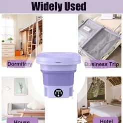 Clearance Bärbar 8L Vikbar Minitvättmaskin, Minitvättmaskin och Torktumlare