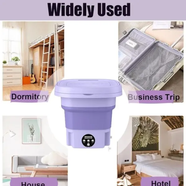 Clearance Bärbar 8L Vikbar Minitvättmaskin, Minitvättmaskin och Torktumlare