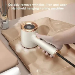 Bärbar Mini Strykmaskin, Mini Strykmaskin, Handhållen Mini Strykmaskin för Resor och Handhållen Användning, Grön EU-kontakt