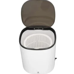Hot Bärbar Mini Tvättmaskin 4.5L Liten Turbintvättmaskin med Centrifugalkorg för Resor Lägenhet Husbil 100 till 240V Vit EU-kontakt