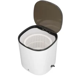 Hot Bärbar Mini Tvättmaskin 4.5L Liten Turbintvättmaskin med Centrifugalkorg för Resor Lägenhet Husbil 100 till 240V Vit EU-kontakt