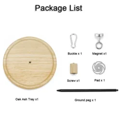 Bärbar Myggspiralhållare Multifunktionell Magnetisk Avtagbar Ek Myggspiral och Rökelse för Hemmabruk Utomhus