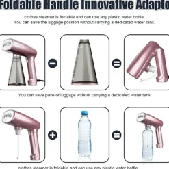 Discount Bärbar ångbåt 1500W Snabb uppvärmning Fällbar tygångbåt, Remo