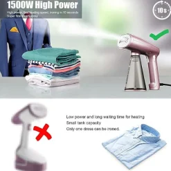 Discount Bärbar ångbåt 1500W Snabb uppvärmning Fällbar tygångbåt, Remo