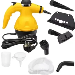 Hot Bärbar Ångrengörare - Brett Utbud av Tillbehör - Kraftfull Ångrengörare - Rengör alla typer av ytor med ånga - Standard europeisk kontakt 5.2cm- Black dark Grey | Fyndiq
