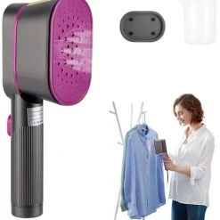 Sale Bärbar ångstrykjärn för kläder 1000W, Mini Bärbar Vikbar Tvättutrustning med 60ml Tank, Handhållen Ångare