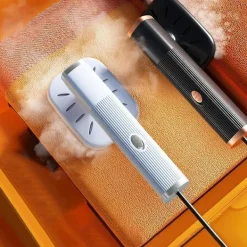 New Bärbar Reseångare för Kläder Mini Ångstrykjärn 180° Roterbart Handhållet Ångstrykjärn för Tyg Cl