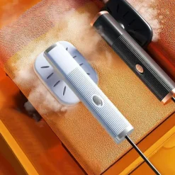 Discount Bärbar Resestemare För Kläder Mini Ångstrykjärn 180° Rotationsbar Handhållen Ångstrykjärn För Tyg