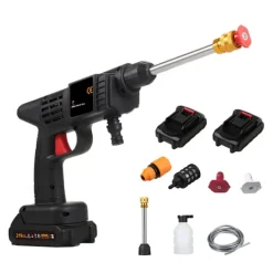 Best Bärbar sladdlös högtryckstvätt för bil med batteri för att tvätta bilar, vattna växter och rengöra golv