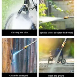 Best Bärbar sladdlös högtryckstvätt för bil med batteri för att tvätta bilar, vattna växter och rengöra golv