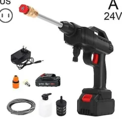 FMYSJ Bärbar Sladdlös Högtryckstvätt Jet Vatten Tvätt Rengöringspistol (FMY) A 1PCS 24VF battery