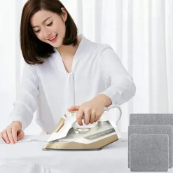 Outlet Bärbar Strykmatta för Resor, Högtemperaturbeständig, Strykplatta i Ull för Smidig Strykning, Idealisk för Strykning av Kläder, Tyg, Kostymer