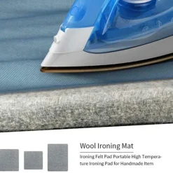 Outlet Bärbar Strykmatta för Resor, Högtemperaturbeständig, Strykplatta i Ull för Smidig Strykning, Idealisk för Strykning av Kläder, Tyg, Kostymer
