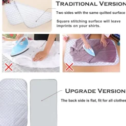 New Bärbar Strykmatta, Tjock Värmebeständig Filt för Resor, Lämplig för Användning på Olika Ytor (48x84cm)