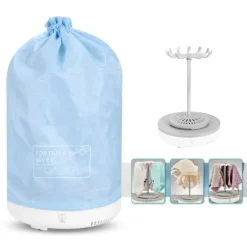 Outlet Bärbar torkpåse för hushållskläder, minivikbar elektrisk torkmaskin för resor CN 220V