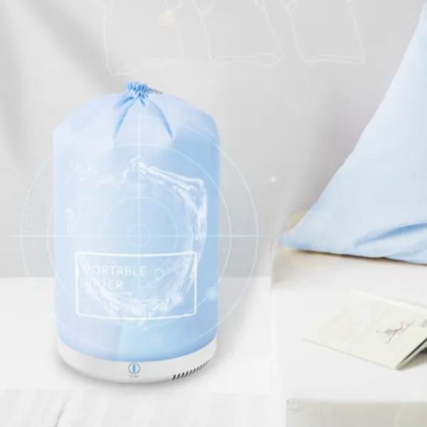 Outlet Bärbar torkpåse för hushållskläder, minivikbar elektrisk torkmaskin för resor CN 220V