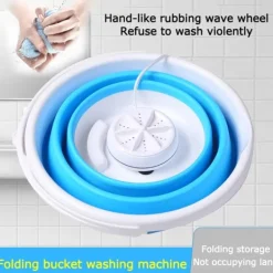 Best Hommy Bärbar tvätt maskin mini vikbar tvätt maskin ultraljud rengöring