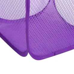 Clearance Cl Bärbar Tvättkorg för Smutsig Tvätt, Vikbar Förvaringskorg för Hushåll, Lila