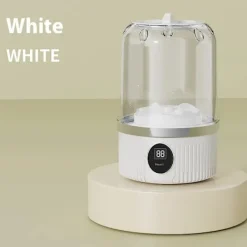 Outlet Bärbar Tvättmaskin - Trådlös - Uppladdningsbar - För Delikata Underkläder - Kompakt