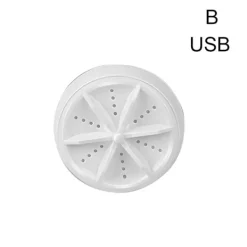 Hot LBSS Bärbar tvättmaskin Mini Turbo USB driven Tar bort smutstvättmaskin Tvättmaskin för resor hem Type B USB Plug