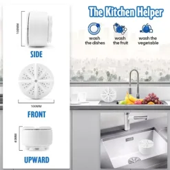 Sale Bärbar tvättmaskin, USB-driven miniturbo tvättmaskin och diskmaskin, lämplig för resor, affärsresa, hem-Xin Two-way turn