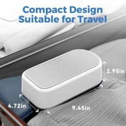 Outlet Bärbar Ultraljudstvätt 640ML för Glasögon Smycken Professionell Rengöringsenhet Grå