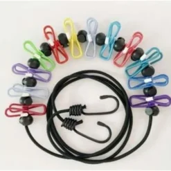 New Bärbar vindtät torkställning för utomhuscamping, multifunktionell elastisk tvättlina för resor