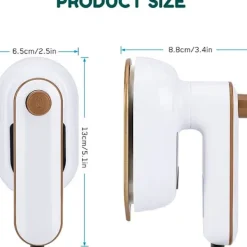 Sale Bärbart handhållet strykjärn, Mini handhållet ångstrykjärn för kläder, 180° roterbart reseångstrykjärn, Mini strykmaskin, A